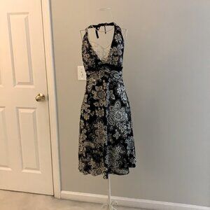 Floral Print Halter Dress